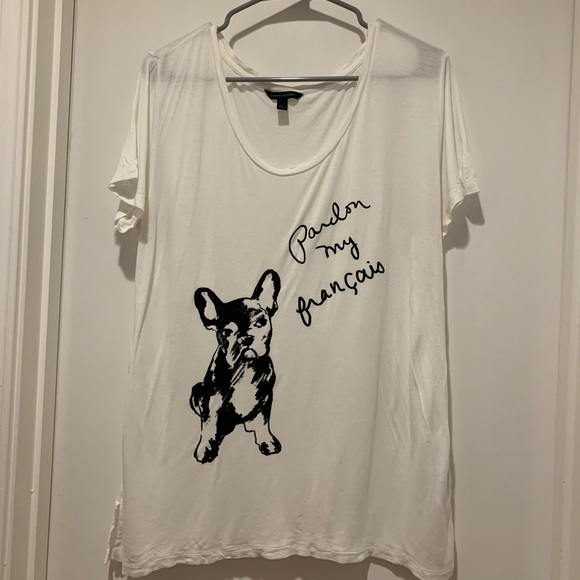Banana Republic Pardon My Frenchie Bulldog Tee - Picture 2 of 4